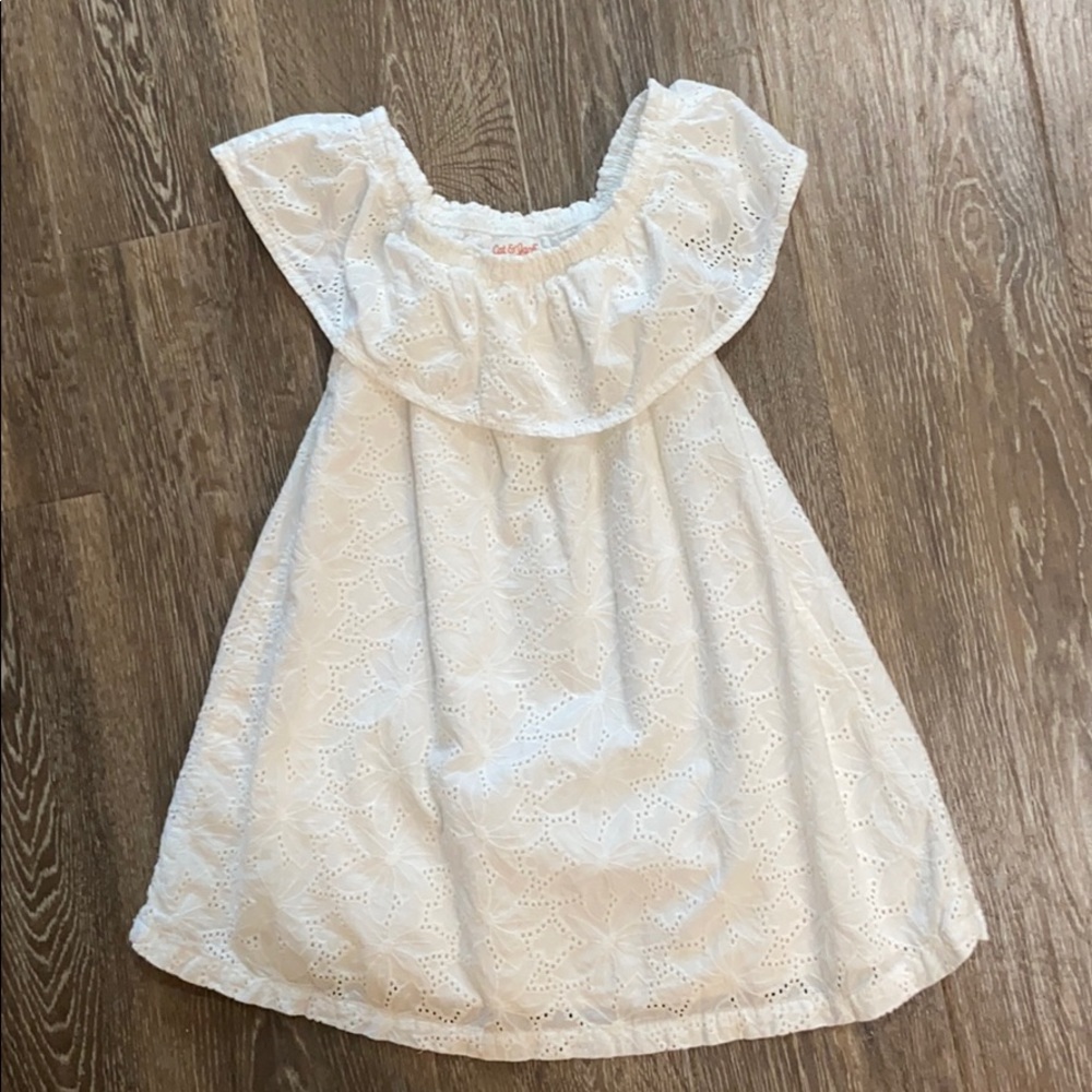 White eyelet sundress